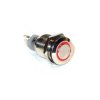 Przycisk LAS2GQF-11-E-R-12VDC-N Metal 16mm Oring Czerwony 3A U303 przyc.