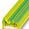 Protective conductor terminal, spring balancer connection, 0.08-4.0 mm², 2 pole, 8 kV, yellow/green, 3031238