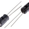 Kondensator 22μF 100V dc Radialny, Otwór przelotowy RS PRO roztaw: 2.5mm 6.3 (Dia.) x 11mm