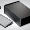 Aluminum RF enclosure, (L x W x H) 120 x 104 x 55 mm, black, IP54, 1457N1602EBK