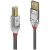 LINDY 36641 USB cable USB 2.0 USB-A plug, USB-B plug 1.00 m Grey