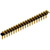 Pin header, 20 pole, pitch 2 mm, angled, black, SLY 3 35 20 G