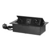 ORNO czarne Gn. wpuszcz 2x230V+USB(A+C) GM-9035/B
