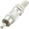 TruComponents 202617 RCA connector Plug, straight,Pins:2 White