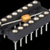 001-3-016-3-B1STF-XT0 Precision IC-Socket, 16 pin, 2,54, capacity 100 nF