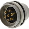 Wtyk Din Lumberg 7-pinowe, seria 314 Uchwyt ścienny Prosty M16 250 V ac 7 DIN EN 60529 5A IP68 Gwintowany Męski