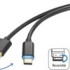 Renkforce Kabel USB USB 2.0 Złącze męskie USB-A, Złącze męskie USB-C® 1.50 m czarny wtyczka po obu stronach RF-4758090