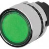 Przełącznik przyciskany 22mm Poz.stab 2 zielony IP65 płaski 46-2234.31H0.000