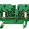 Through terminal block, spring balancer connection, 0.5-4.0 mm², 4 pole, 24 A, 8 kV, green, 1683440000