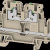 2902380000 Multi-tier terminal block S2T SNAP IN, 2.5 mm², dark beige
