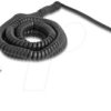 88482 Telephone cable / coiled cable, RJ11 plug / RJ45 plug, 10 m