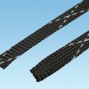 Plastic braided sleeve, inner Ø 19.1 mm, range 12.7-31.8 mm, black, halogen free, -70 to 125 °C, SE75P-DR0