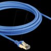 80336 Patch cable, Cat.8.1, F/FTP, Slim, 5 m, blue