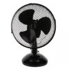 Wentylator biurkowy średnica 23 cm czarny 21W 2 prędkości przewód 1,5 m VO0021