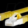 1308452077-E Patch cord RJ45 Cat.6A AWG26 S/FTP LSHF 2.0 m yellow