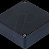 1551WTBK Waterproof miniature case, 60 x 60 x 22 mm, black