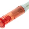 Lampka kontrolna do montażu panelowego 24 → 28V, czerwona 5mm LED Końcówka lutownicza Signal Construct