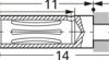 3.5 mm socket, solder connection, 2 mm, 41.0061