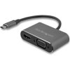 StarTech.com CDP2HDVGA USB-C to VGA and HDMI Adapter - 2-in-1 - 4K 30Hz - Space