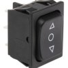 Przełącznik kołyskowy (Wł.)-wył.-(wł.) Nie 6 A DPDT Czarny IP40 Marquardt