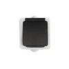 TEKNO IP54 gniazdo 1x2p/Z szaro/czar.Kanlux 25356