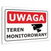 Tablica obiekt monitorowany, teren monitorowany, informacyjna 32x21cm
