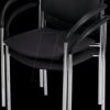 STYL ARM CHROM SP-A 2ER NOWY STYL visitor chairs, leather, 2 units, black