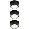Paulmann 93383 LED Recessed Light 19.5W Black Dim Warm White 62mm Drill