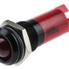 Lampka kontrolna do montażu panelowego 220V ac, czerwona 14mm LED Faston, oczko lutownicze RS PRO