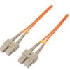 QOLTEC-54010 Patch cord światłowodowy OM2 SC/UPC,z obu stron 1m LSZH