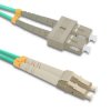 Qoltec Patchcord światłowodowy LC/UPC - SC/UPC Multimode 50/125 OM4 Duplex 3m