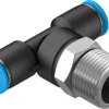Złączka T FESTO QST-3/8-6 Średnica rury: 6 mm Rozmiar gwintu: R3/8 1 szt.