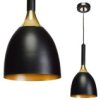 Lampa Wisząca Clark Black/Gold 1Xe27 Mlp6221 Milagro