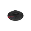 Wyłącznik nożny okrągły-czarny 2,5A/250V nożny przelotowy