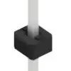 Pin header, 1 pole, pitch 2 mm, straight, black, 10062059