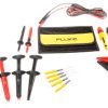 Przewody pomiarowe Fluke Zacisk krokodylkowy, zacisk hakowy, zacisk przebijający izolację Zestaw samochodowych