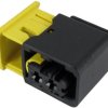 Socket, unequipped, 2 pole, straight, 1 row, black, 1-1418483-1