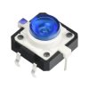 12x12x7.3mm Illuminated Micro TACT Switch Button - Blue