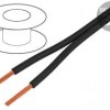 Przewód SILI-ZW 2x0,5mm2 linka Cu silikon czarny 1kV 61.7730-21