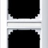 385225 1-M, cover-frame, 2-gang, active white glossy, with label holder