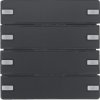 KNX e/s Q.x Przycisk 4-kr z polem opisowym, diodami LED RGB i czujnikiem temperatury, antracyt 80144326
