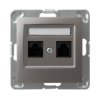 IMPRESJA Gniazdo komputerowe podwójne kat.5e MMC tytan GPK-2Y/K/m/23 OSPEL