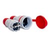 Zestaw EXTREM wtyczka + gniazdo 16A 2P+Z 250V IP54 szary/czerwony ZWG-54
