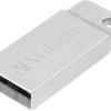Verbatim Metall-Gehäuse Pendrive USB 64 GB srebrny 98750 USB 2.0