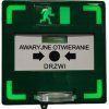 Przycisk wyjścia ewakuacyjnego z podświetleniem LED (zielony/czerwony) i sygnalizacją akustyczną (BUZZER) Fox GREEN-LED BUZZ