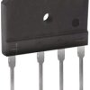 DiodesZetex Prostownik mostkowy 400 V 240 A Pojedyncza GBJ 4-pinowy