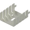Finger shaped heatsink, (L x W x H) 33.8 x 25.4 x 12.7 mm, 20 K/W, black anodized, FK 222 THF MI