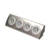 GNIAZDO elekt. meblowe 4x2P+Z INOX kuchenne ORNO
