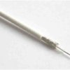 Coax RF cable, 75 Ω (75R), white, Staku stranded wire, silver-plated