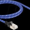 80377 Patch cable Cat.6A U/FTP Slim 1 m blue